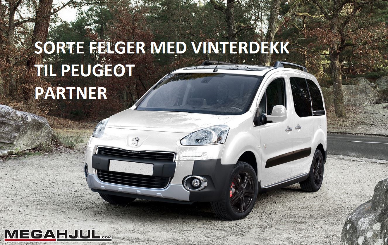 sorte-felger-med-vinterdekk-til-peugeot-partner